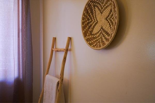 Cozy family room setup at Nomad Surf Camp